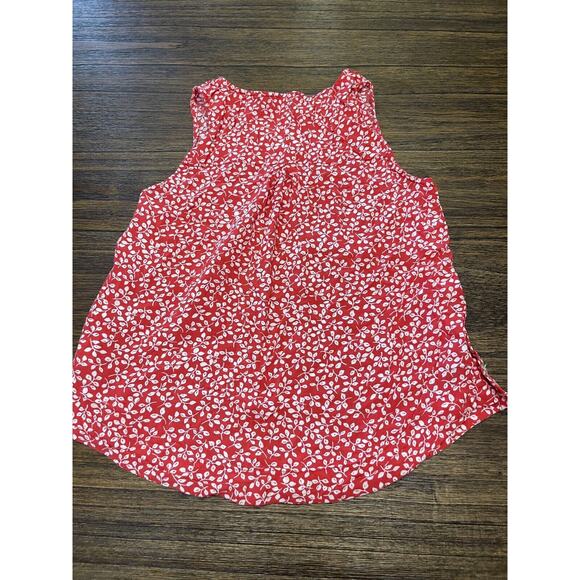 Draper James Cherry Floral Side Button Sleeveless Tank Top Size XS - Picture 7 of 7